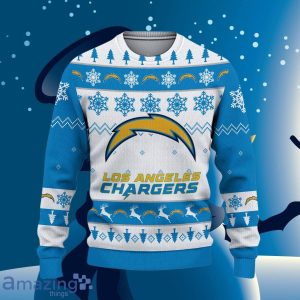 Los Angeles Chargers Ugly Christmas Sweater Style Gift For Men Women Product Photo 2
