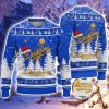 Los Angeles Dodgers  Santa Hat Pattern Ugly Christmas Sweater For Men And Women