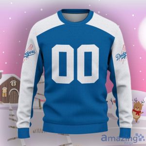 Los Angeles Dodgers Ugly Sweater Custom Name And Number Hot Design For Christmas Gift Product Photo 2
