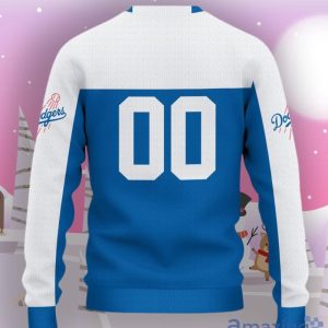 Los Angeles Dodgers Ugly Sweater Custom Name And Number Hot Design For Christmas Gift Product Photo 3