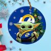 Los Angeles Rams Baby Yoda Ornament Christmas Tree Decorations NFL Gifts