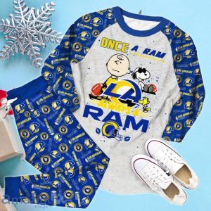 Los Angeles Rams Once A Ram - Always A Ram Snoopy Pajamas Set Product Photo 2