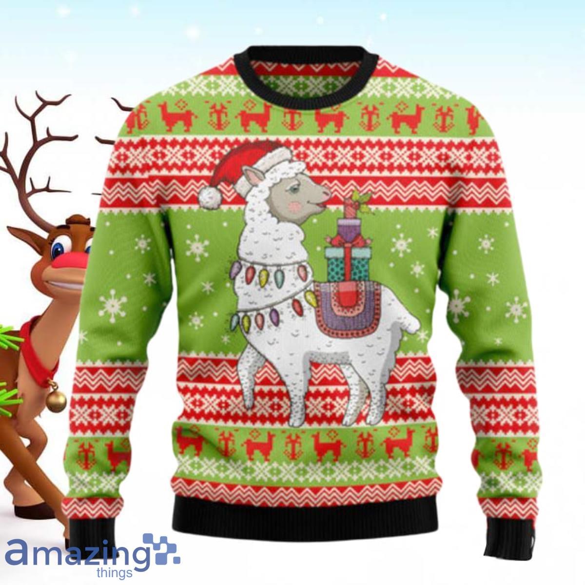 Love Llama Ugly Christmas Sweaters Special Gift For Men And Women Product Photo 1