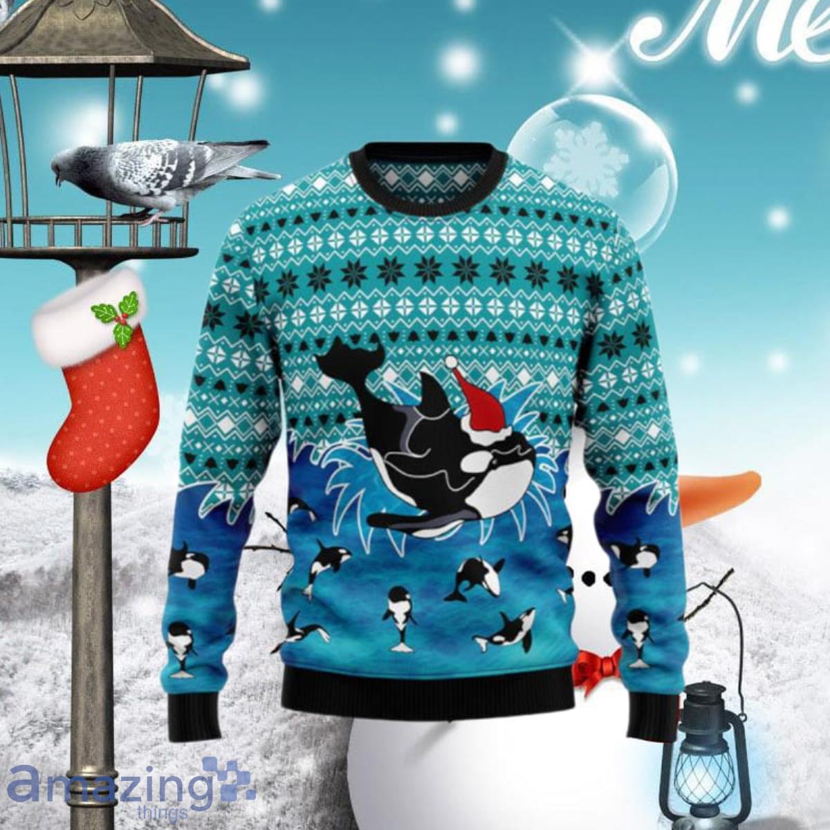 Love Oracle Whale Ugly Christmas Sweaters Special Gift For Men Women image Love Oracle Whale Ugly Christmas Sweaters Special Gift For Men Women Product Photo 1