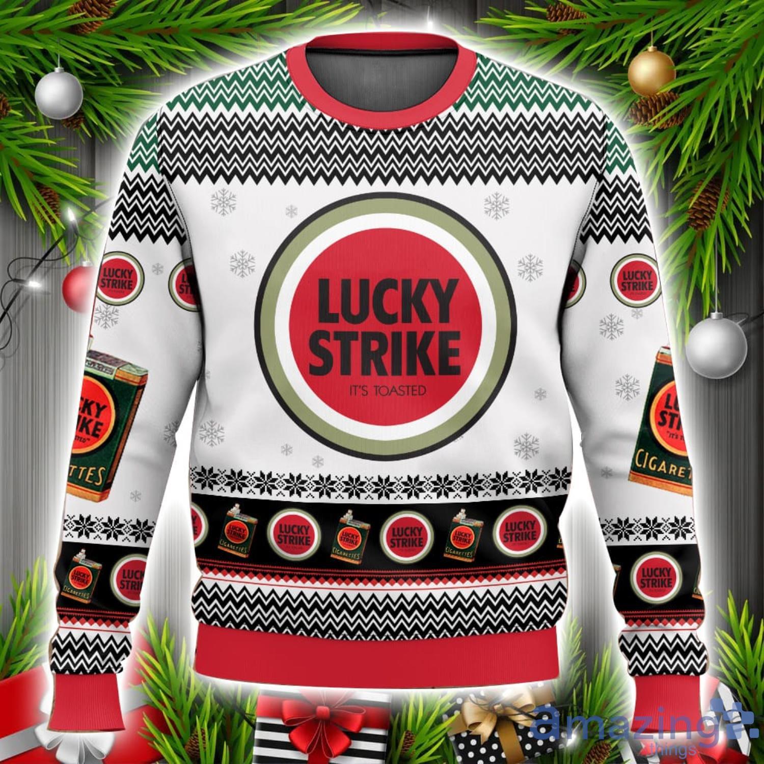 Lucky Strike Ugly Sweater Unisex Christmas Gift Ideas image Lucky Strike Ugly Sweater Unisex Christmas Gift Ideas Product Photo 1