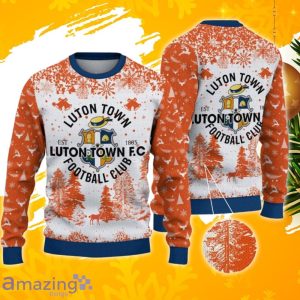 Luton Town F.C Ugly Christmas Sweater, Xmas Gift Ideas 2023 For Fans Product Photo 1