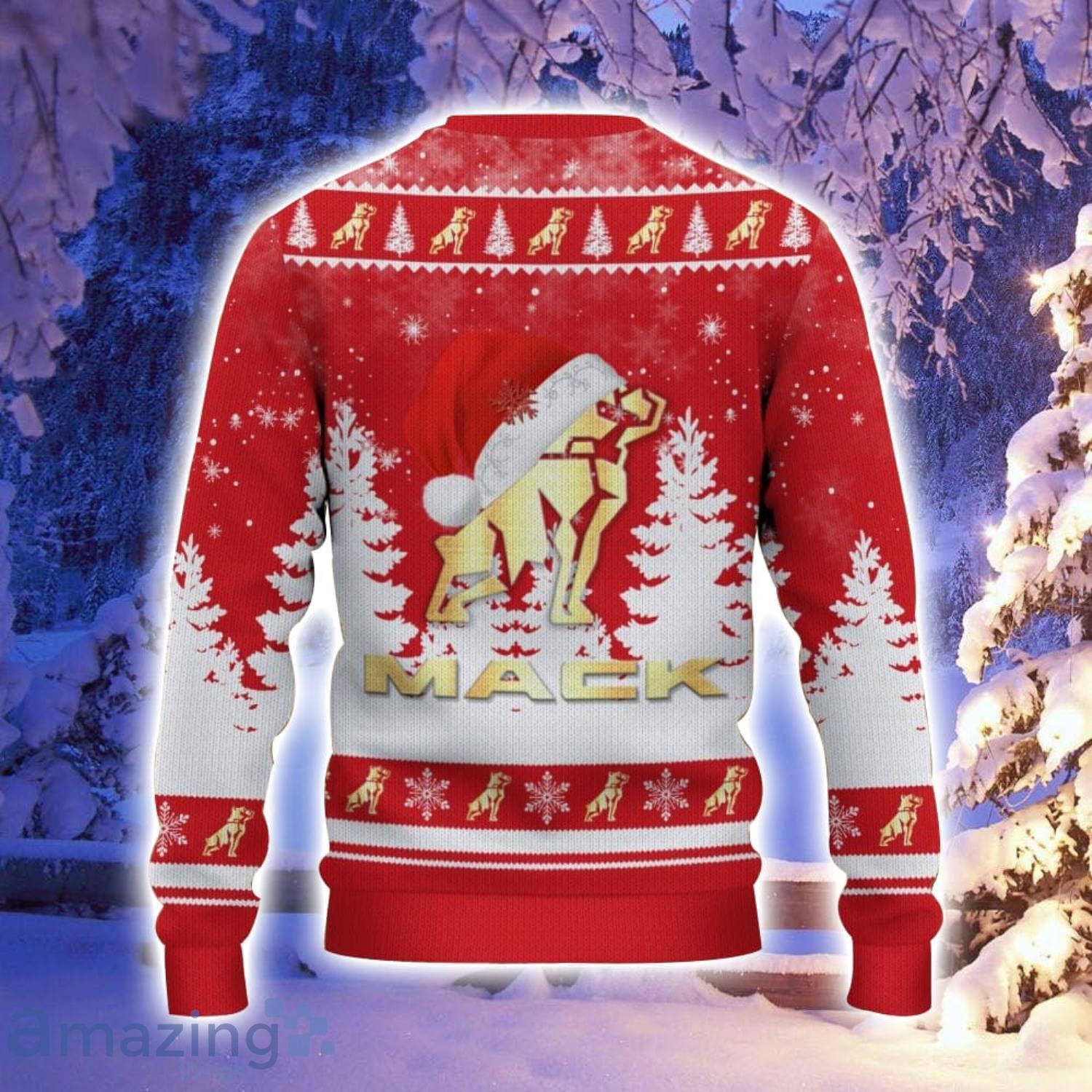 Mack Santa Hat Pattern Ugly Christmas Sweater For Men And Women image Mack Santa Hat Pattern Ugly Christmas Sweater For Men And Women Product Photo 3