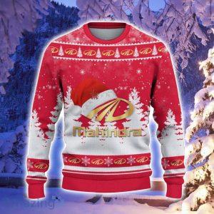 Mahindra Santa Hat Pattern Ugly Christmas Sweater For Men And Women Product Photo 2