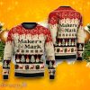 Makers Mark Ugly Sweater Beer Drinking, Christmas Ugly Sweater