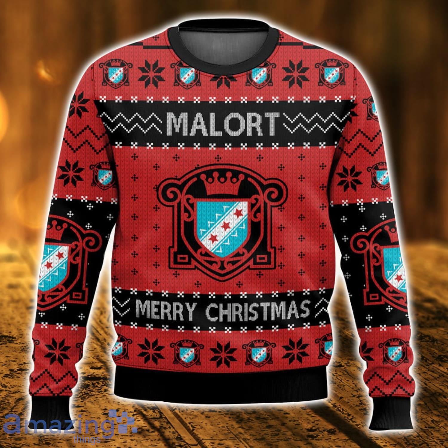 Malort Ugly Christmas Sweater Christmas Gift 3D printed Sweater image Malort Ugly Christmas Sweater Christmas Gift 3D printed Sweater Product Photo 1