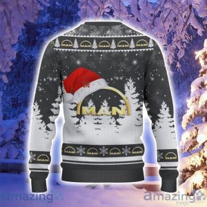 MAN Truck Santa Hat Pattern Ugly Christmas Sweater For Men And Women Product Photo 3