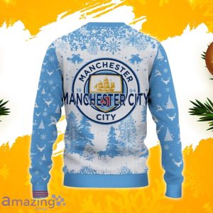 Manchester City F.C Ugly Christmas Sweater, Xmas Gift Ideas 2023 For Fans Product Photo 3