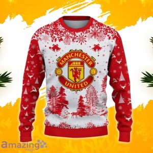 Manchester United Ugly Christmas Sweater, Xmas Gift Ideas 2023 For Fans Product Photo 2