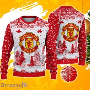Manchester United Ugly Christmas Sweater, Xmas Gift Ideas 2023 For Fans Product Photo 1