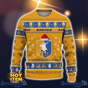 Mansfield Town 3D Ugly Christmas Sweater For Men And Women Sport Fans image Mansfield Town 3D Ugly Christmas Sweater For Men And Women Sport Fans Product Photo 2