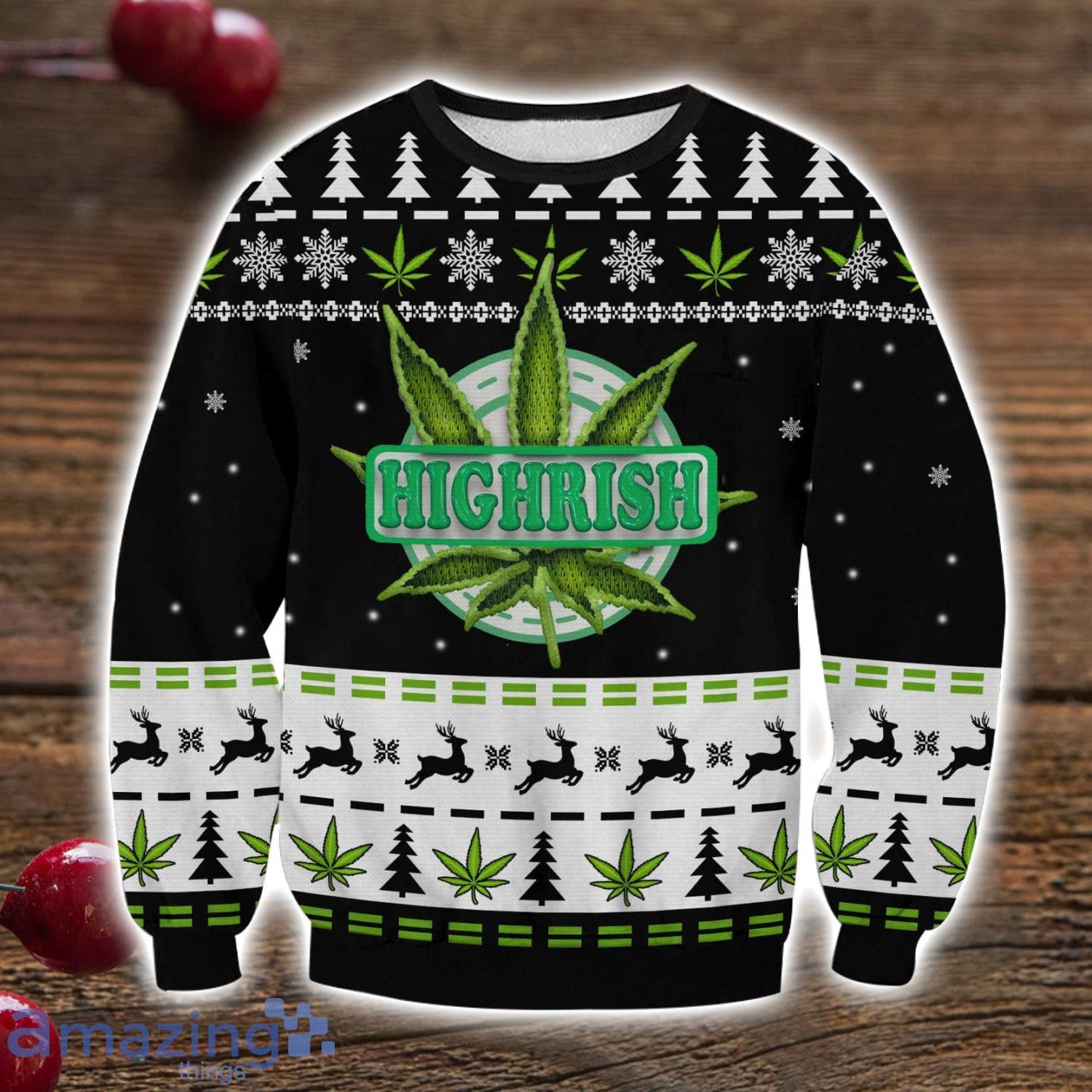 Marijuana shop christmas sweater