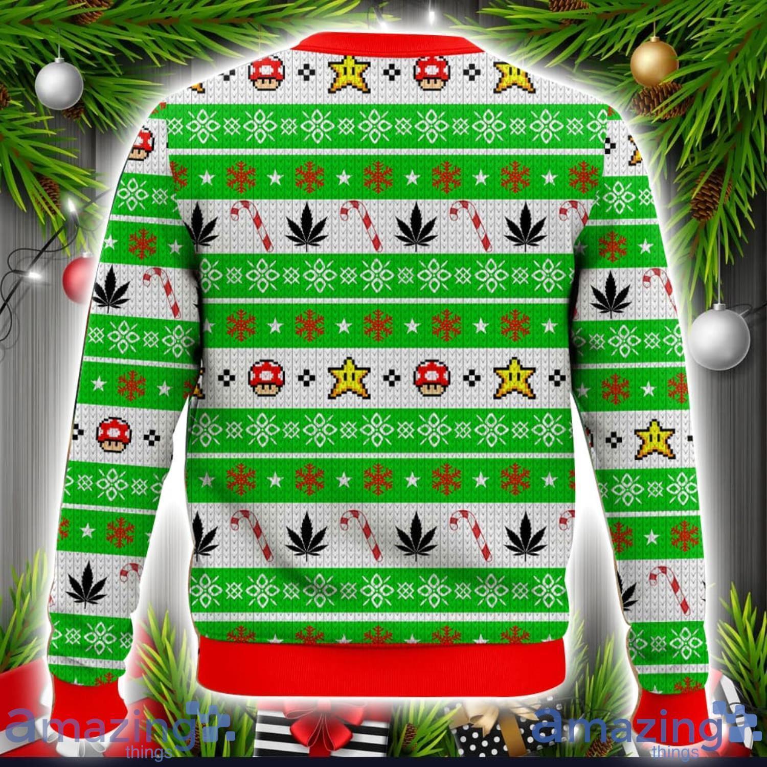 Mario Smoking 3D Sweater Christmas Gift Ugly Christmas Sweater Xmas Gift Ideas image Mario Smoking 3D Sweater Christmas Gift Ugly Christmas Sweater Xmas Gift Ideas Product Photo 2
