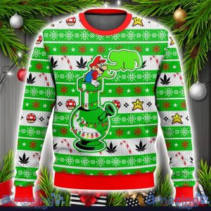 Mario Smoking 3D Sweater Christmas Gift Ugly Christmas Sweater Xmas Gift Ideas Product Photo 1