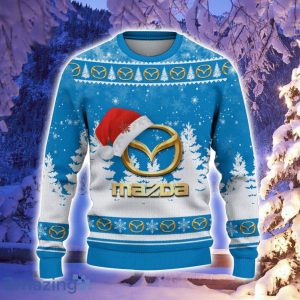 Mazda Santa Hat Pattern Ugly Christmas Sweater For Men And Women Product Photo 2