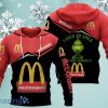 Mcdonald’s Logo Grinch  Christmas Hoodie 3D All Over Print Gift For Men And Women