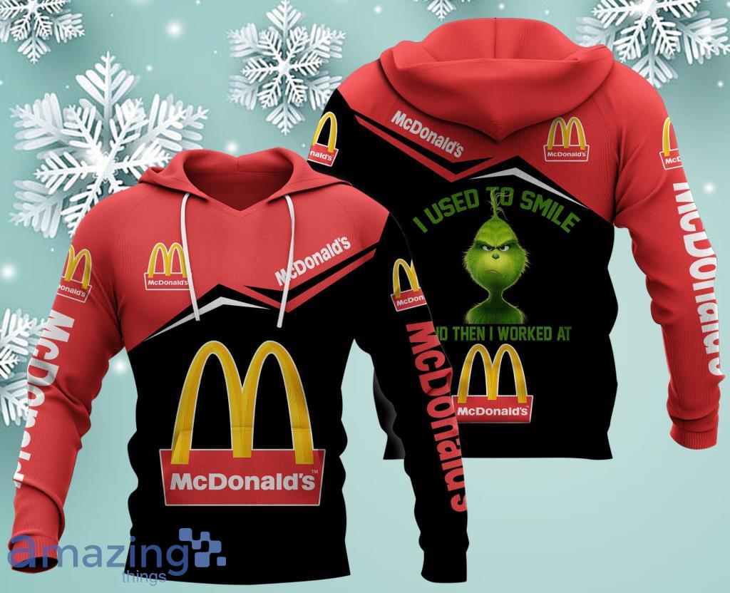 Mcdonald's Logo Grinch Christmas Hoodie 3D All Over Print Gift For