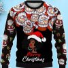 Men’s Casual Santa And Belle 3D Ugly Christmas Sweater, Xmas Gift For Everyone