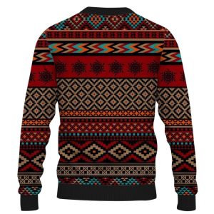 Men's Retro Style Geometric 3D Ugly Christmas Sweater, Xmas Gift For Everyone Product Photo 2