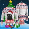 Meowy Christmas Cat Ugly Christmas Sweater Style Gift For Men And Women White