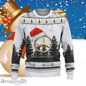 Mercedes-Benz White Ugly Christmas Sweater Style Gifts For Men Women Product Photo 2
