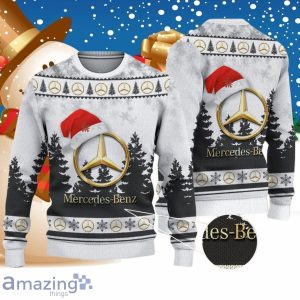 Mercedes-Benz White Ugly Christmas Sweater Style Gifts For Men Women Product Photo 1