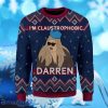 Merry Christmas Im Claustrophobic Darren For Ugly Christmas Sweater Gift For Men And Women
