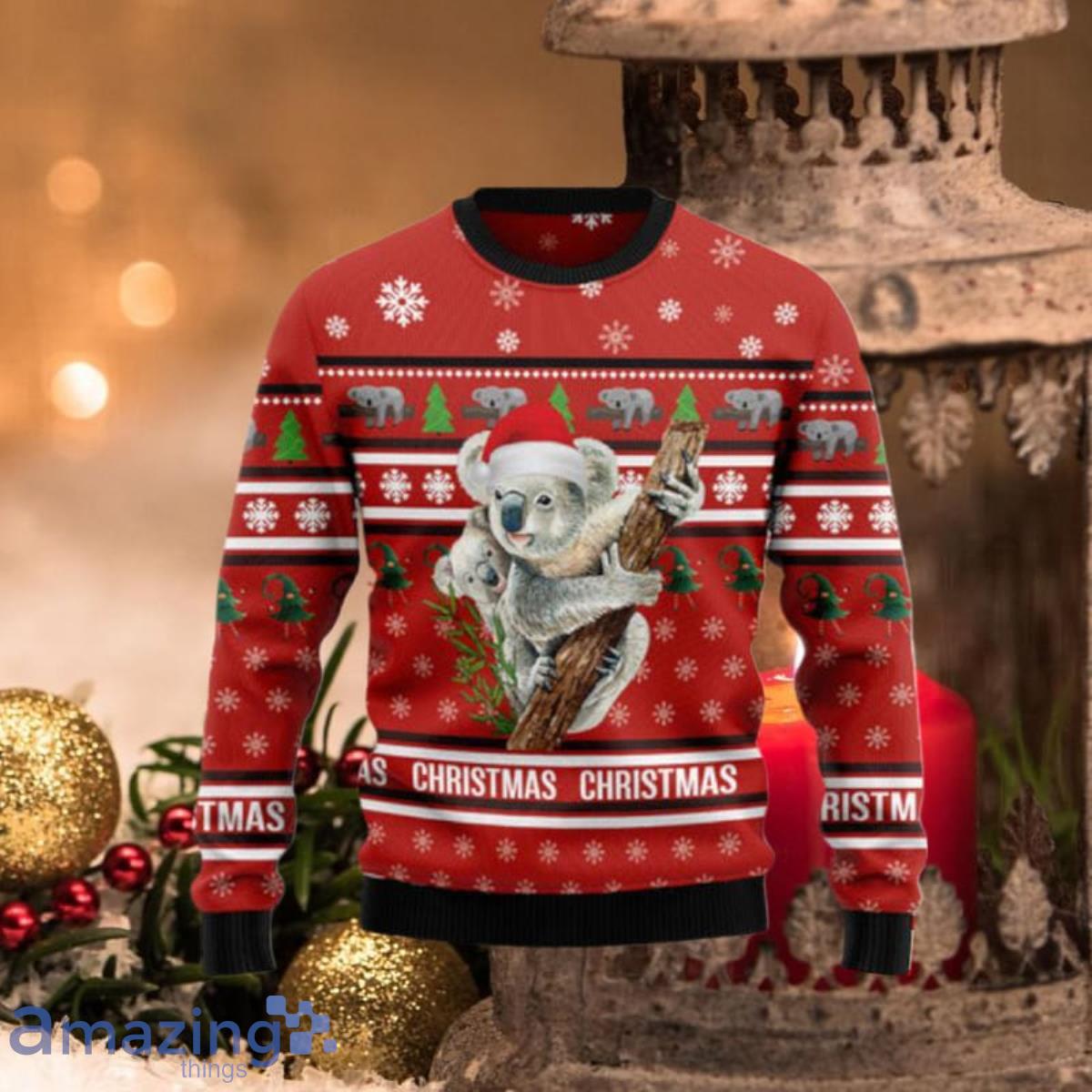 Merry Christmas Koala Ugly Christmas Sweaters Unique Gift For Men