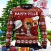 Merry Christmas Siberian Husky Happy Pills Ugly Christmas Sweaters Special Gift For Men And Women