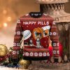 Merry Christmas Siberian Husky Happy Pills Ugly Christmas Sweaters Unique Gift For Men And Women