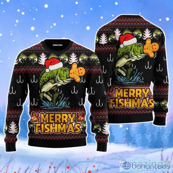 Merry Fishmas Christmas Unisex Ugly Sweater Special Gift For Men Women