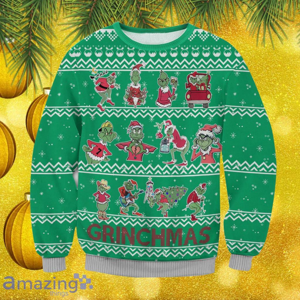 Merry Grinchmas Christmas Ugly Sweater V1 Gift For Men And Women Product Photo 1