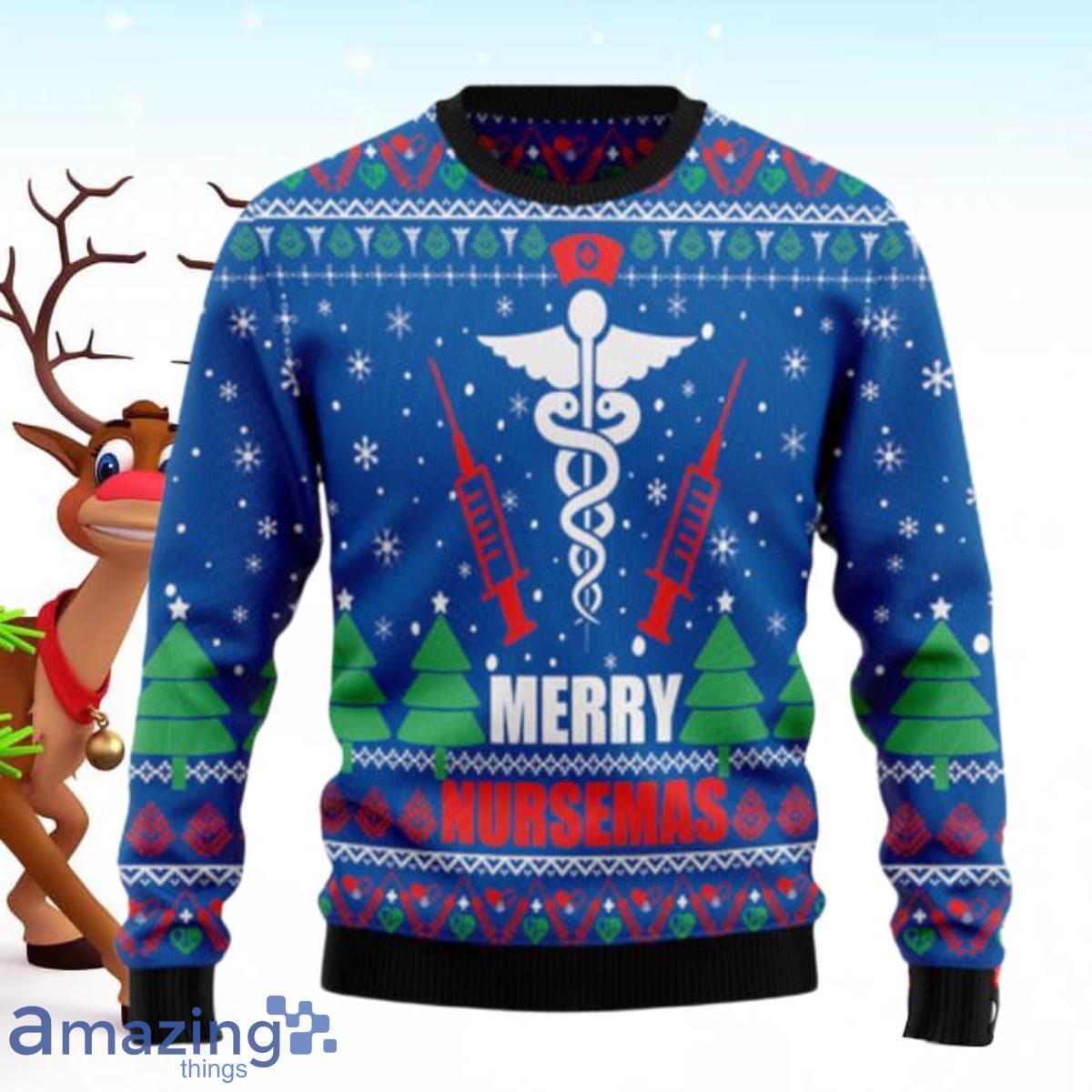 Merry Nursemas Ugly Christmas Sweaters Special Gift For Men And Women Product Photo 1