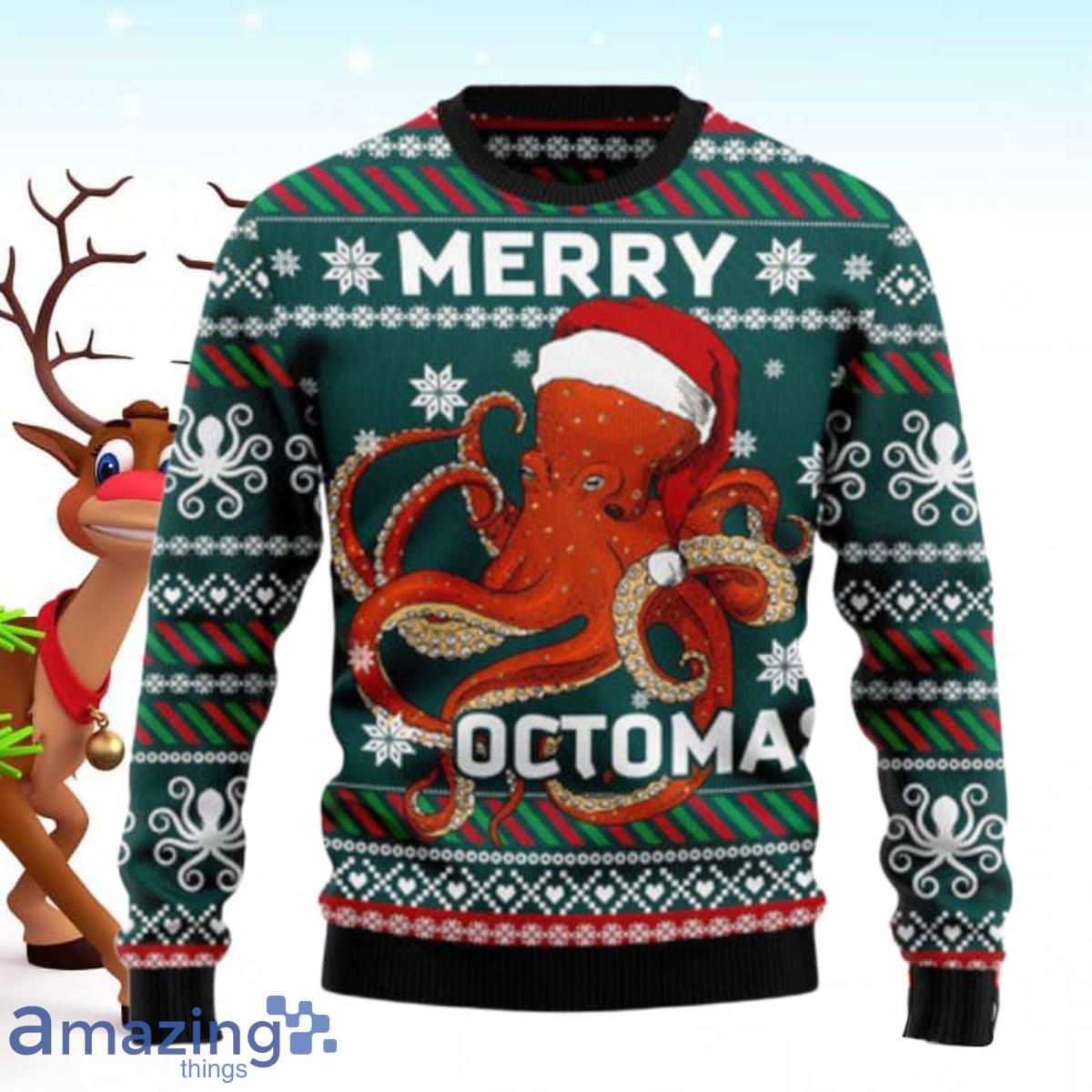Merry Octomas Ugly Christmas Sweater Ugly Christmas Sweaters Special Gift Product Photo 1