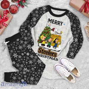Merry Pittsburgh Steelers Christmas Limited Edition Pajamas Set Product Photo 2