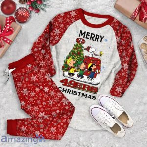 Merry San Francisco 49ers Christmas Limited Edition Pajamas Set Product Photo 2