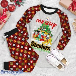Merry Steelers Christmas Pajama Set Product Photo 2