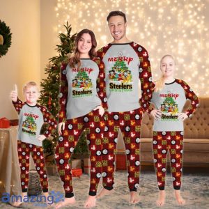 Merry Steelers Christmas Pajama Set Product Photo 1