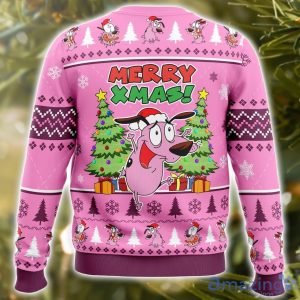 Merry Xmas Courage The Cowardly Dog AOP Ugly Christmas Sweater Christmas Holiday Gift For Men And Women Product Photo 3