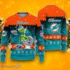 Miami Dolphins Funny Grinch Toilet Ugly Christmas Sweater