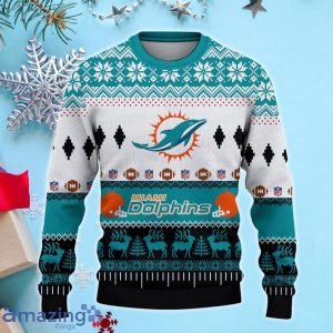 Miami Dolphins National Football League Christmas Sweater Xmax Gifts Product Photo 2