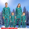 Miami Dolphins Sport Pajamas Set Custom Name Kid & Adult Christmas Pajamas Set Family Gift