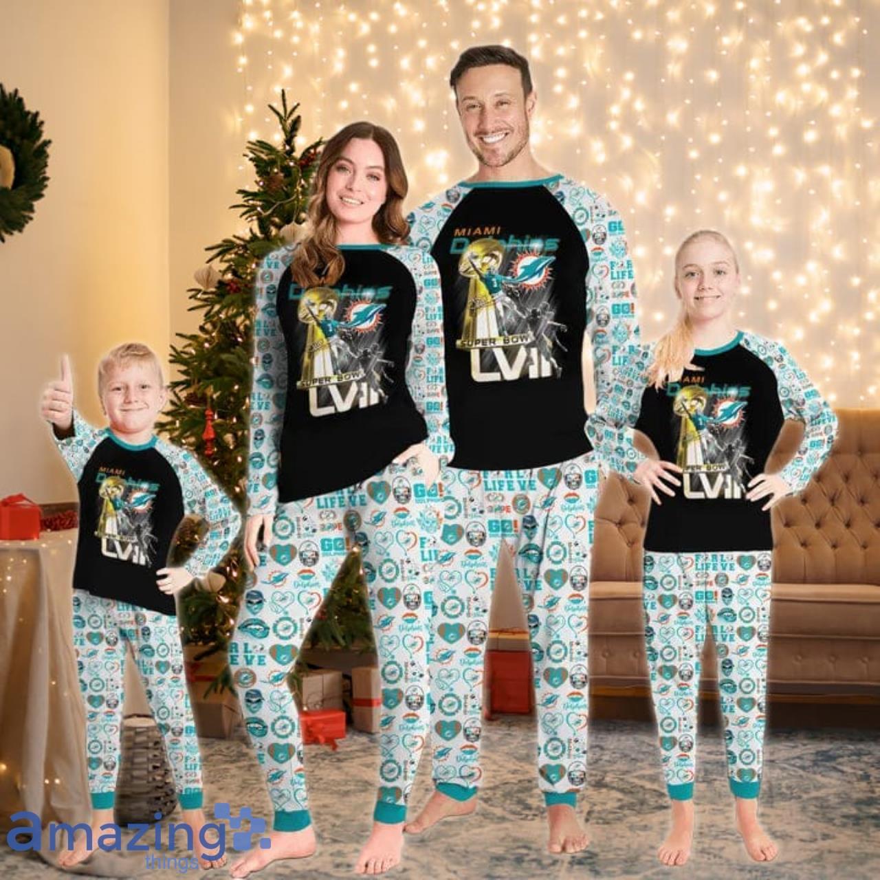 Miami Dolphins Super Bowl Limited Edition Pajamas Set image Miami Dolphins Super Bowl Limited Edition Pajamas Set Product Photo 1