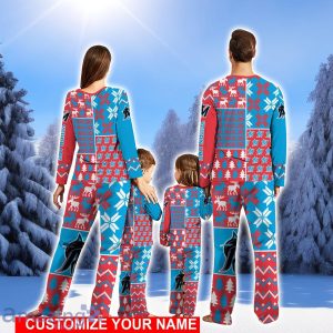 Miami Marlins Pajamas Set Personalized Name For Sport Fans Christmas Pajamas Set For Family Product Photo 2