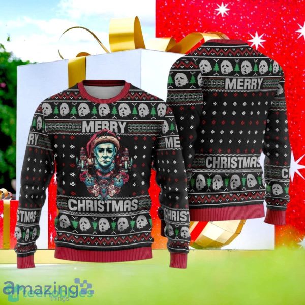 Michael Myers Horror Christmas Ugly Sweater Style Gift For Men And Women Product Photo 1