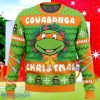 Michaelangelo TMNT Teenage Mutant Ninja Turtles Ugly Christmas Sweater Style Gift For Men And Women